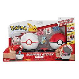 Poke Bola Ataque Surpresa Squirtle & Jigglypuff, Pokemon Jazwares - Sunny Brinquedos