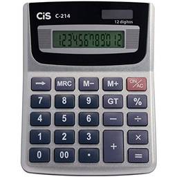 Calculadora de Mesa, CIS, Calck C-214 41.7700, Cinza