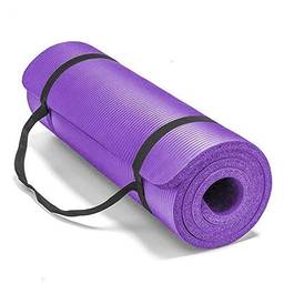 Tapete de Yoga com Espessamento Extra de 10mm, com alças de transporte - Roxo