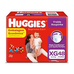Huggies Supreme Care - Fralda, Roupinha XG - 48 fraldas