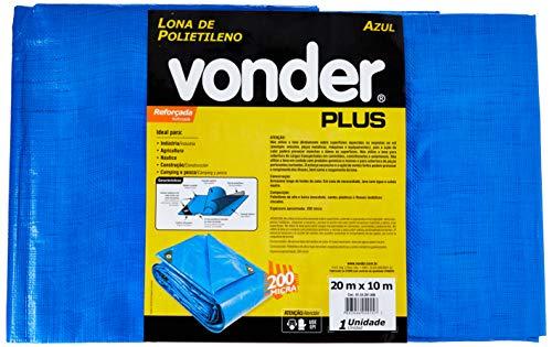 Vonder Plus Lona Reforçada de Polietileno, Azul, 20 x 10 m