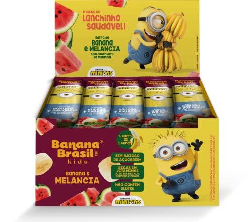 Barra de Frutas Banana Kids Minions sabor Melancia c/ 20 unid. de 22g (440g)