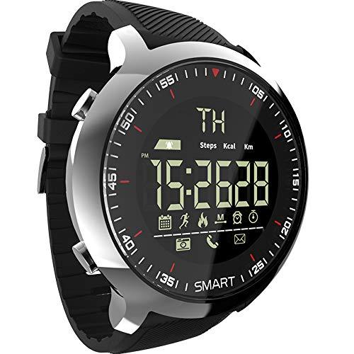 Romacci Smart Watch Sport LCD à prova d'água Pedômetros Lembrete de mensagem BT Natação ao ar livre Men Smartwatch cronômetro para ios Android