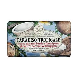 Sabonete Barra Paradiso Tropicale Côco Di Saint Barth e Frangipane, Nesti Dante, Natural,