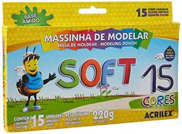 Massinha Soft 15 Cores Acrilex