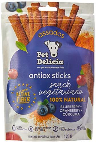 Pet Delícia Antiox Sticks Blueberry, Cranberry e Cúrcuma Roxo 120 g