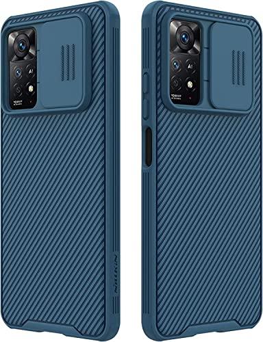 SZAMBIT para Xiaomi Poco X3 GT 5G Case com Capa de Câmera, Poco X3 GT 5G Capa de Telefone Camshield Pro Slide Proteção de Câmera Pesada Capa à Prova de Choque para Xiaomi Poco X3 GT 5G(Azul)