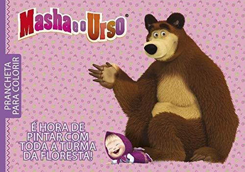 Masha e o Urso - Prancheta para colorir: É hora de pintar com toda a turma da floresta!