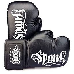 Luva De Boxe E Muay Thai Spank - Infantil - 6Oz - Preto