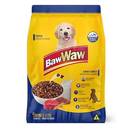 Ração Baw Waw para cães filhotes sabor Carne e Leite 1kg