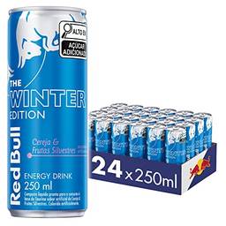 Energético Red Bull Energy Drink, Winter Cereja e Frutas Silvestre, 250ml (Pacote de 24)
