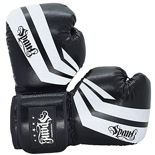 Luva de Boxe e Muay Thai Profissional Spank - Preta - Spank (14oz, Preto)