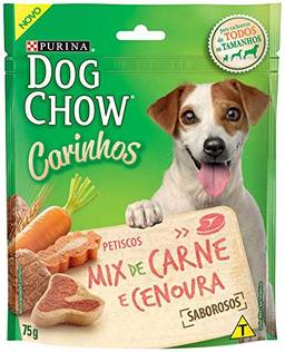 Nestlé Purina Dog Chow Carinhos Petisco Para Cães Adultos Mix De Carne E Cenoura 75G