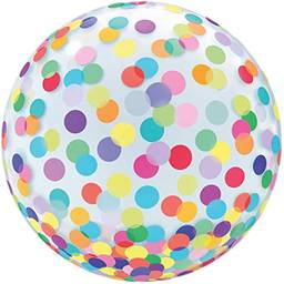 Balão Redondo Bubble Estampado Color, 45cm. Mundo Bizarro