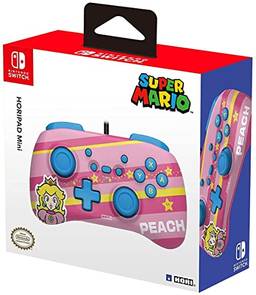 HORI Nintendo Switch HORIPAD Mini (Peach) Wired Controller Pad - Officially Licensed By Nintendo