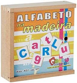 Carlu Brinquedos - Jogo Educativo, 4+ Anos, 26 Peças, Color Multicolorido, 1077