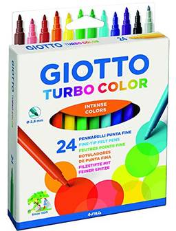 Caneta Hidrocor, Giotto, Turbo Color, 071500SA, 24 Cores