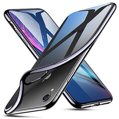 ESR Capa Essential Twinkle para iPhone XR, Capa Slim Soft TPU [Suporta carregamento sem fio] para iPhone XR 6.1 '' (Lançado em 2018), Moldura Preta