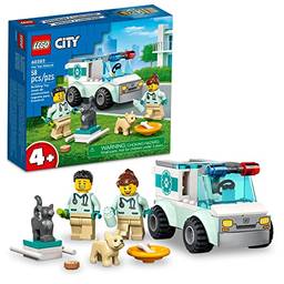 LEGO City Van Veterinária de Resgate 60382 (58 Peças); Conjunto de Construção