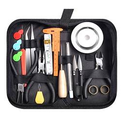 Staright 31pcs conjunto de ferramentas de hardware portátil com caixa de armazenamento Alicates artesanais DIY ferramentas de confecção de joias para artesanato