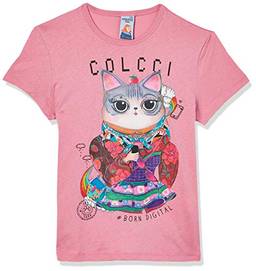 Colcci Fun Camiseta Estampada: Born Digital, 8, Rosa Bordello