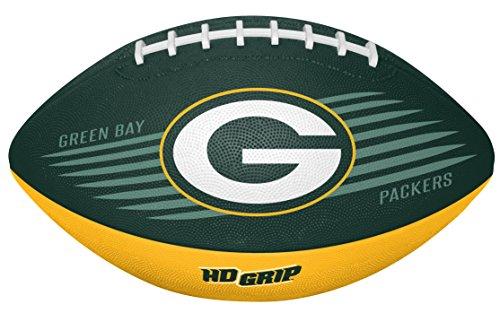 Bola de futebol juvenil Rawlings NFL Downfield HD 5X, Green Bay Packers