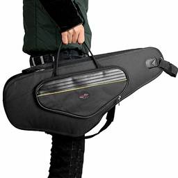 600D Water-resistant Gig Bag Oxford pano mochila, cintas de ombro, ajustáveis bolso 5mm, algodão acolchoado para Sax Alto saxofone Sunbaca