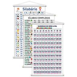 Kit Banners Silabário Simples + Complexo + Numerais 1000 G