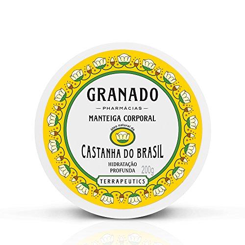 Manteiga Corporal Terrapeutics Castanha do Brasil, Granado, Amarelo, 200g