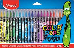 Canetinha Hidrográfica, Maped, Color Pep's Monsters, 845400, 24 unidades, Multicolorida, 845401