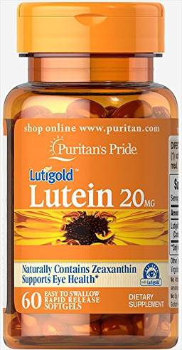 Puritan's Pride Luteína 20 mg com Zeaxantina