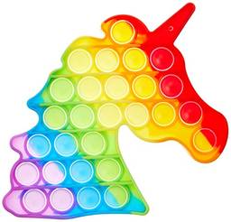 Brinquedo Pop Fun Unicórnio Arco-Íris, Multicolorido, Pura Diversão
