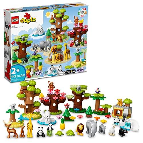LEGO® DUPLO® Animais Selvagens do Mundo 10975 Brinquedo de construção; set da vida selvagem para crianças e pré-escolares com mais de 2 anos (142 peças)