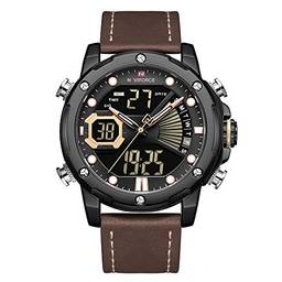Romacci Relógio masculino empresarial relógios à prova d'água multifuncionais relógio de quartzo