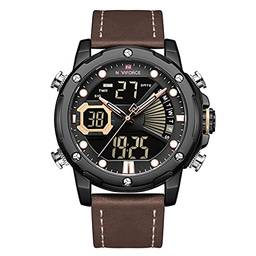 Tomshin Relógio masculino empresarial relógios à prova d'água multifuncionais relógio de quartzo
