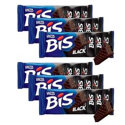 Kit 6 Chocolates Bis Black - Lacta