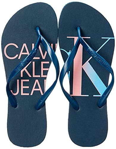Chinelo Calvin Klein,Est Logo,Feminino,Azul,, Calvin Klein, Feminino, Azul royal, 35