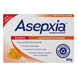 Sabonete Enxofre 80G, Asepxia