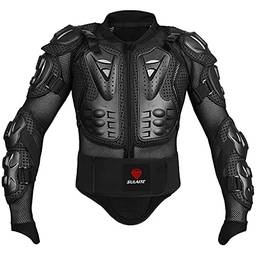 Tomshin Jaqueta de proteção para motocicleta masculina esportiva MTB Racing Braço Peito Coluna Armadura de proteção de corpo inteiro