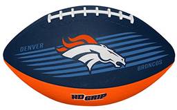 Rawlings NFL Downfield Bola de futebol juvenil com aderência HD 5X, Denver Broncos
