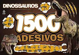 Dinossauros - Prancheta para colorir com 1500 adesivos