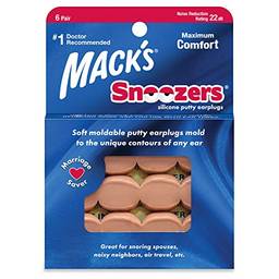 Protetor Auricular Mack's Snoozers 22db 6 Pares Cor:bege