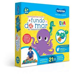 Aprendendo com O Fundo do Mar (Jogo Educativo, Peças em EVA), Toyster Brinquedos, Multicor