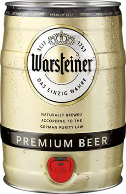 Cerveja Warsteiner Clara - lata 5 L Wasteiner 5 Litros