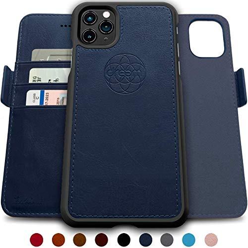 2-in-1 carteira-capas para iPhone SE 2020 iphone 8/7, magnético destacável Choque-choque TPU Slim-Case, proteção RFID, suporte de 2 vias, couro vegano de luxo, giftbox (iPhone 6/6s,Royal)