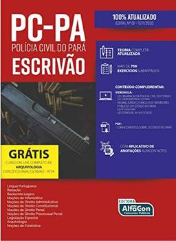 ESCRIVÃO DA POLÍCIA CIVIL DO PARÁ (PC-PA): Edital 2020