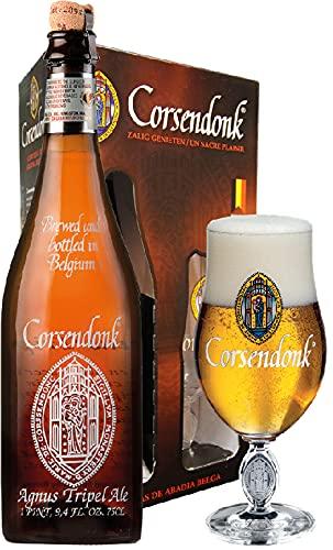 Kit Cerveja Corsendonk - 1 grf Agnus Tripel 750 ml + Copo 330 ml Corsendonk 750 Ml