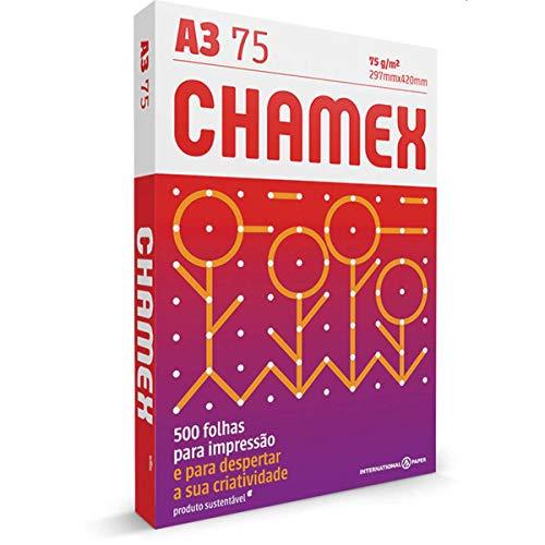 Papel Chamex 03071740185, A3 - 297 x 420 mm, Branca, 500 Folhas