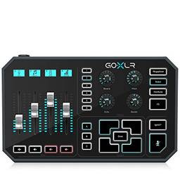 Plataforma de transmissão online revolucionária TC Helicon GoXLR com mixer de 4 canais, desmontadores motorizados, placa de som e efeitos vocais, compatível oficialmente com Windows