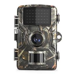 Qudai 16MP 1080P trilha de caça à vida selvagem e câmera de jogo câmera de segurança ativada por movimento IP66 à prova d'água ao ar livre infravermelho visão noturna caça câmera de aferição